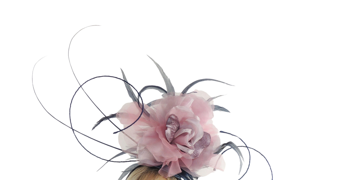 Alizée Large Halo Rose Halo Flower Race Day Tea Party Ladies Day Headpiece Fascinator - Hats By Cressida