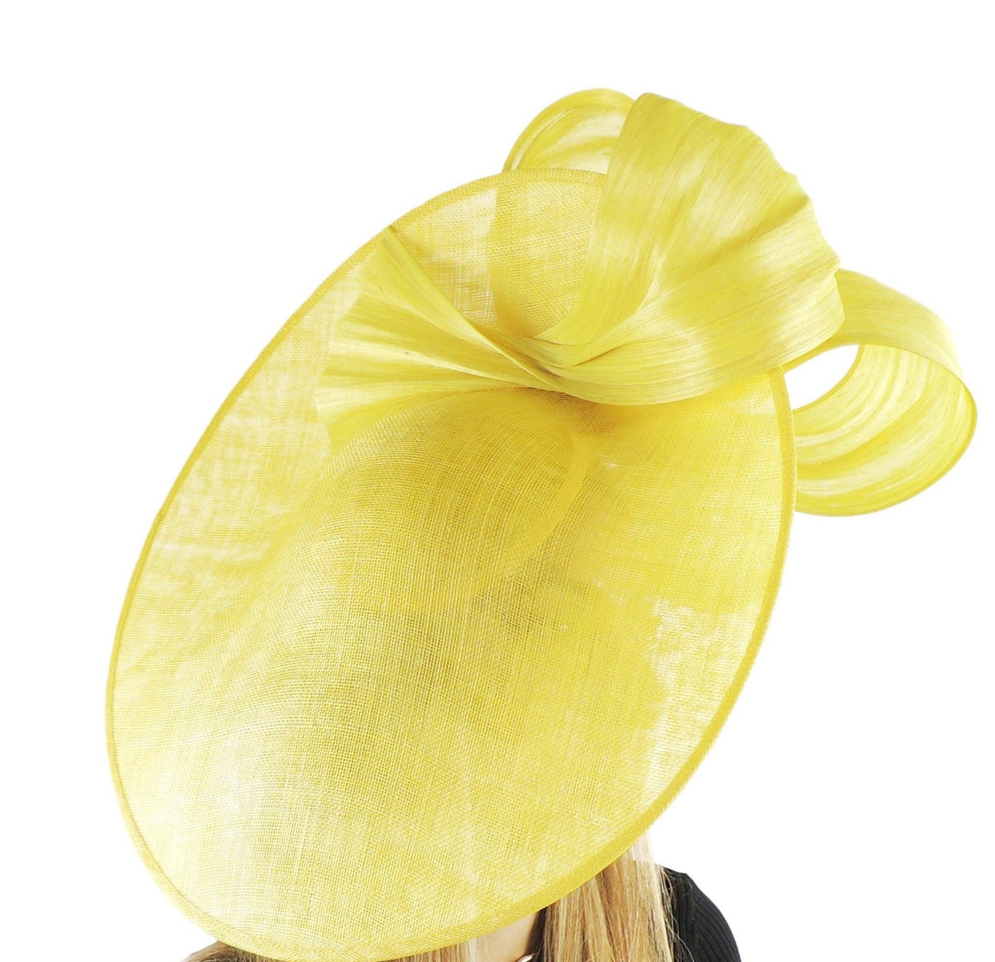 🌿 Klara Abaca Silk Feather-Free Saucer Fascinator 🎩✨