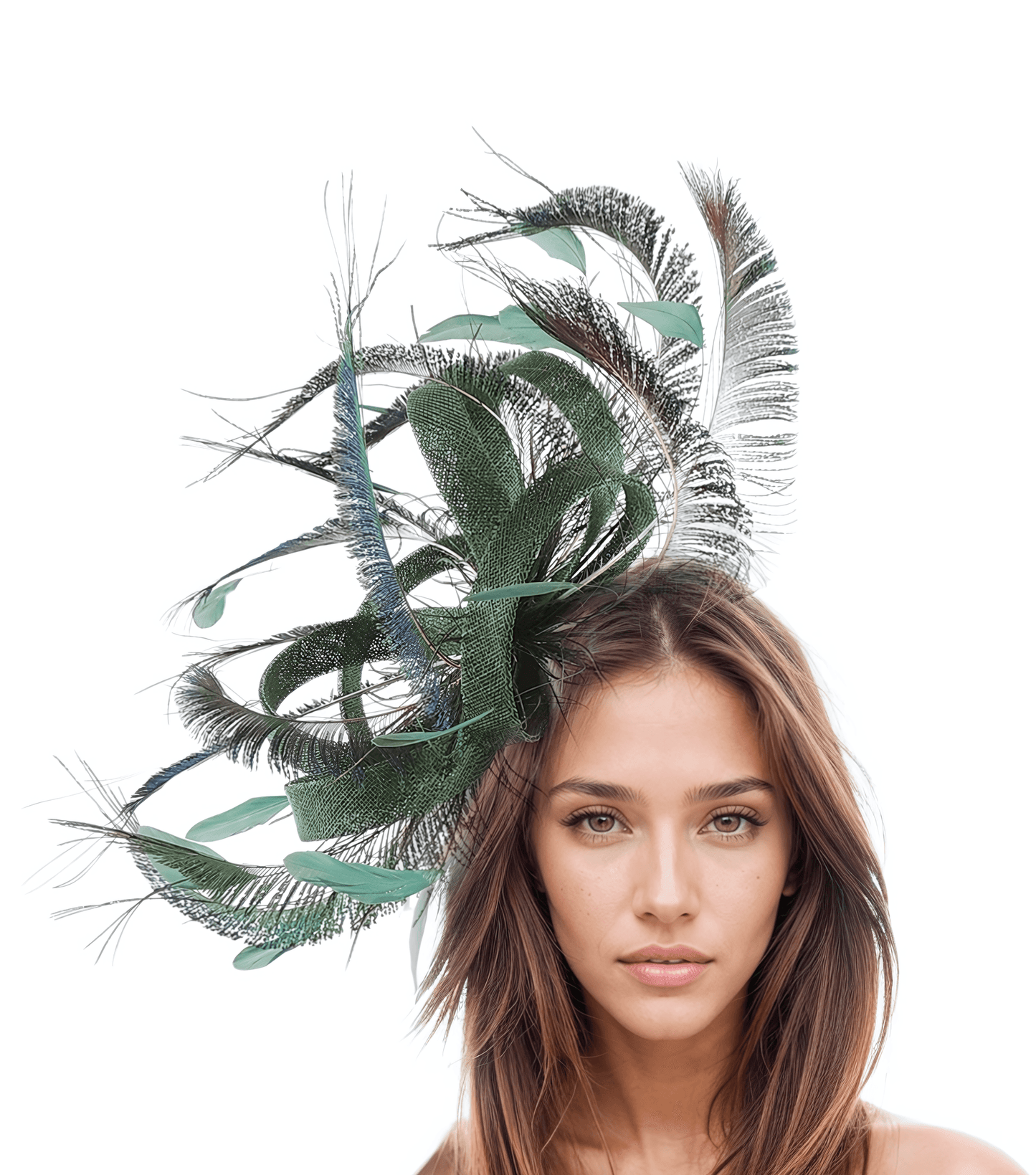 Sarena Peacock Feather Fascinator