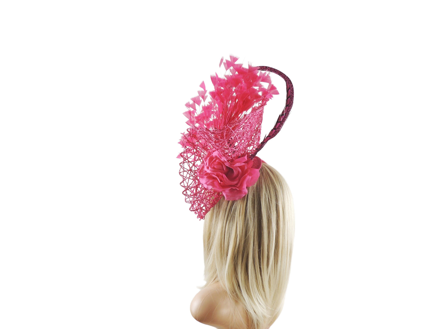 Misha Feather Statement Fascinator Hat