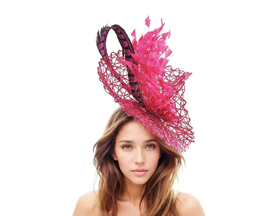 Misha Feather Statement Fascinator Hat