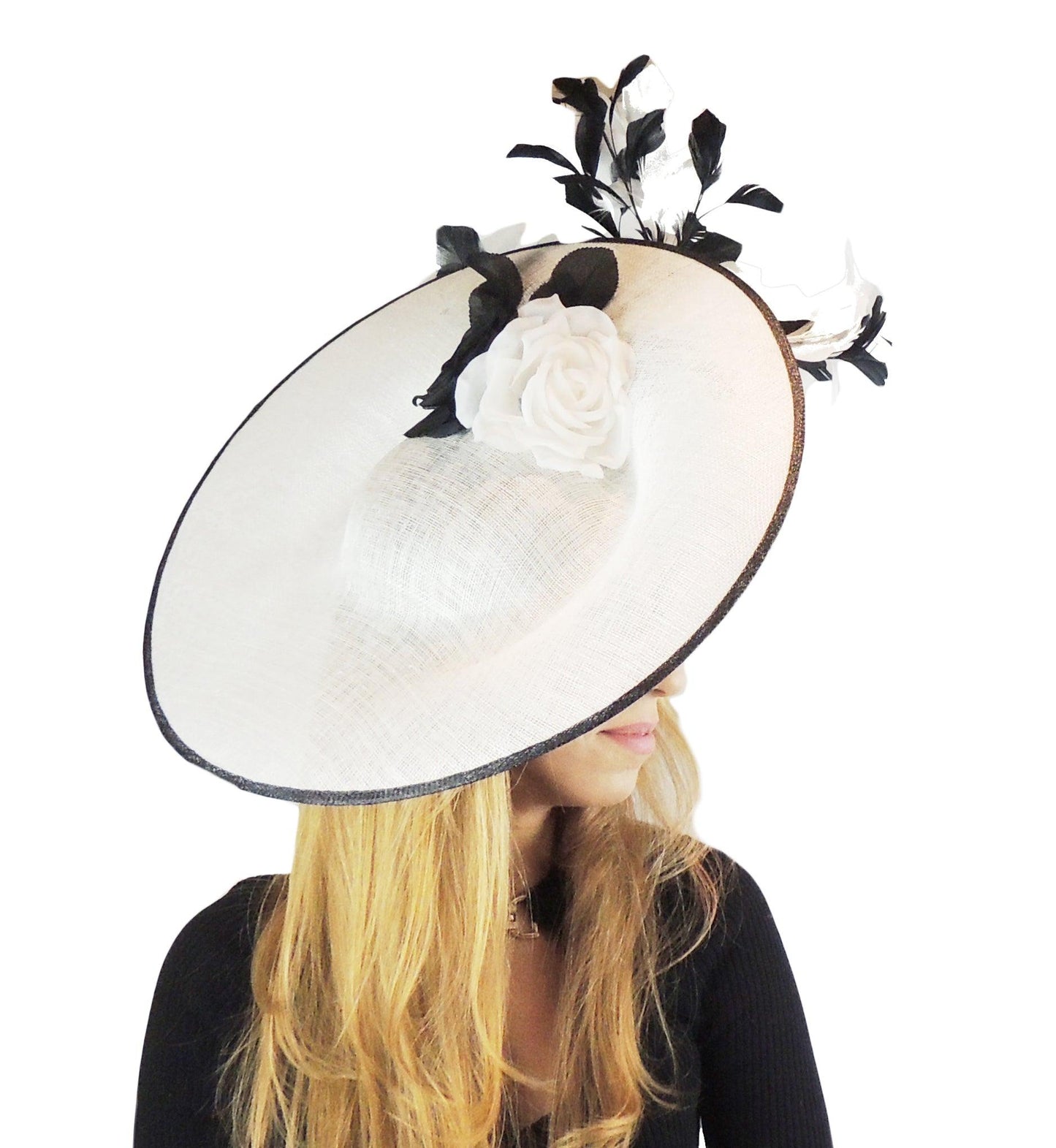 Gabi Large Ascot Disc Fascinator Hat
