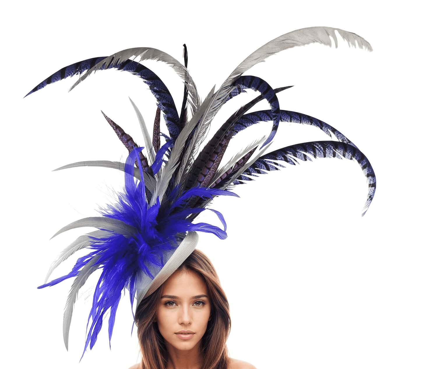 Cinna Pheasant Large Feather Kentucky Derby Fascinator