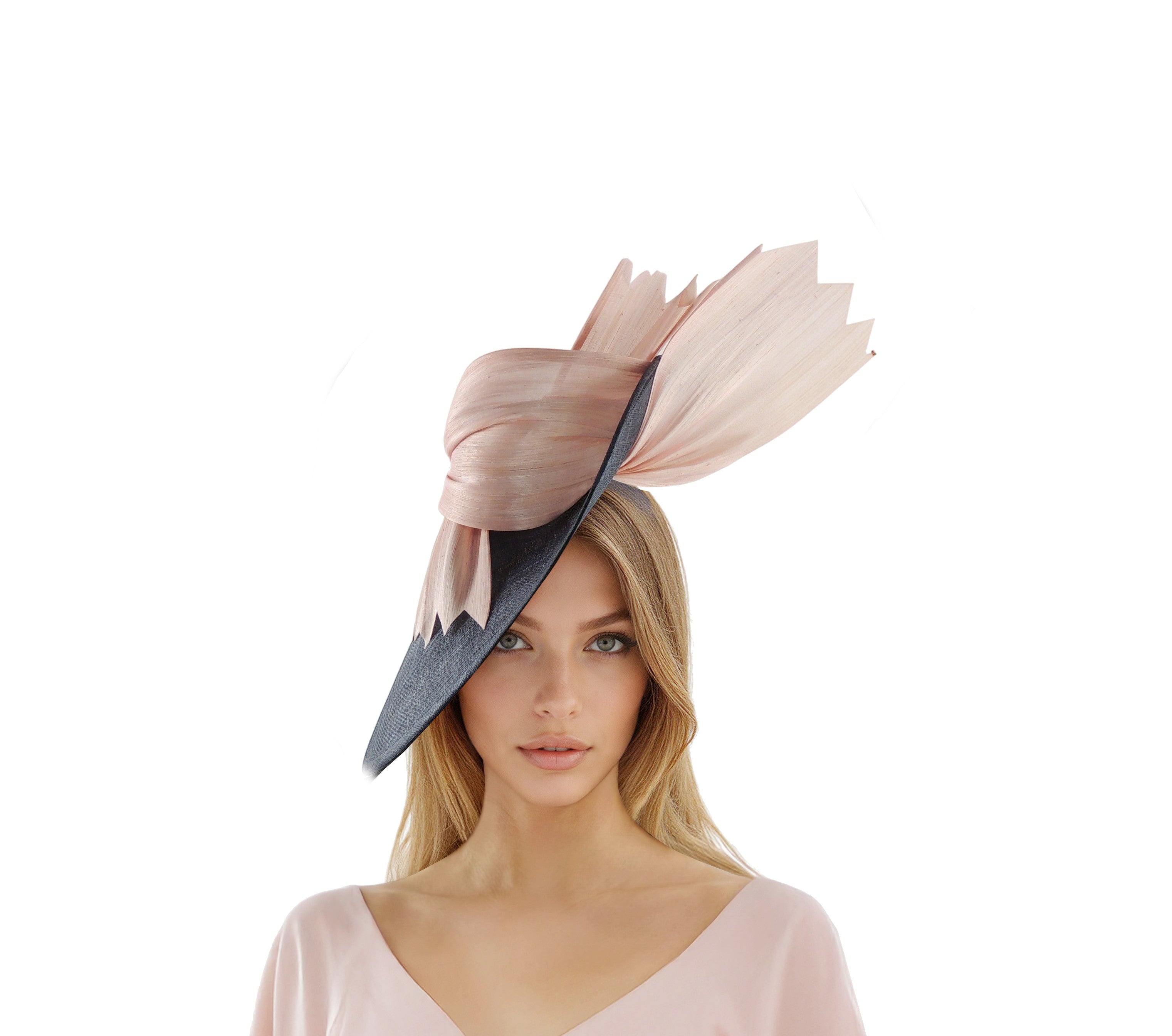 5457 Women\'s Fascinators Hat- Derby & Tea Party Headwear With Satin Long Chic Fascinator Hat Derby Party Women Headwear – Divahats  main image 4
