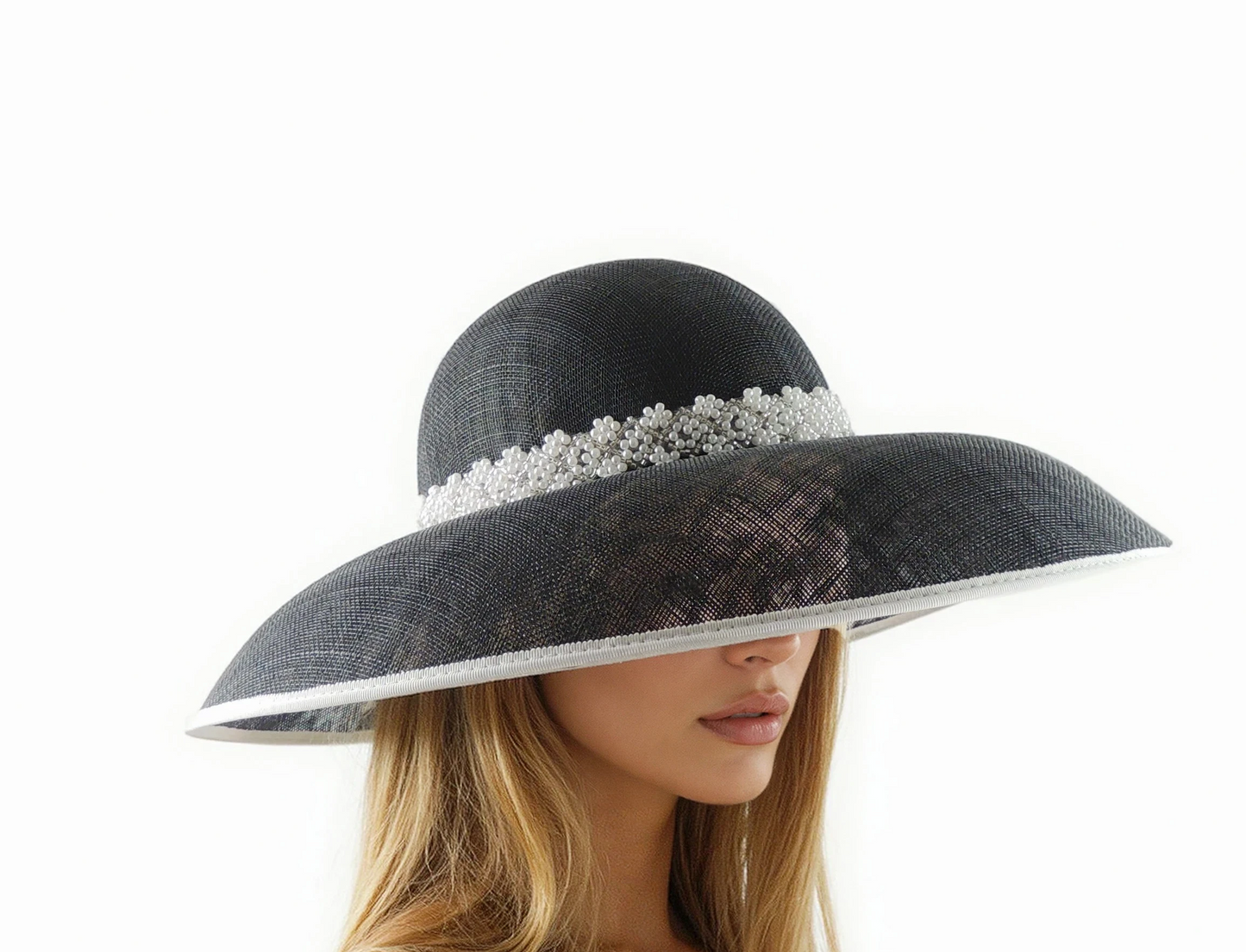 Renee Classic Audrey Hepburn Style Hat for Weddings, Races - Hats By Cressida