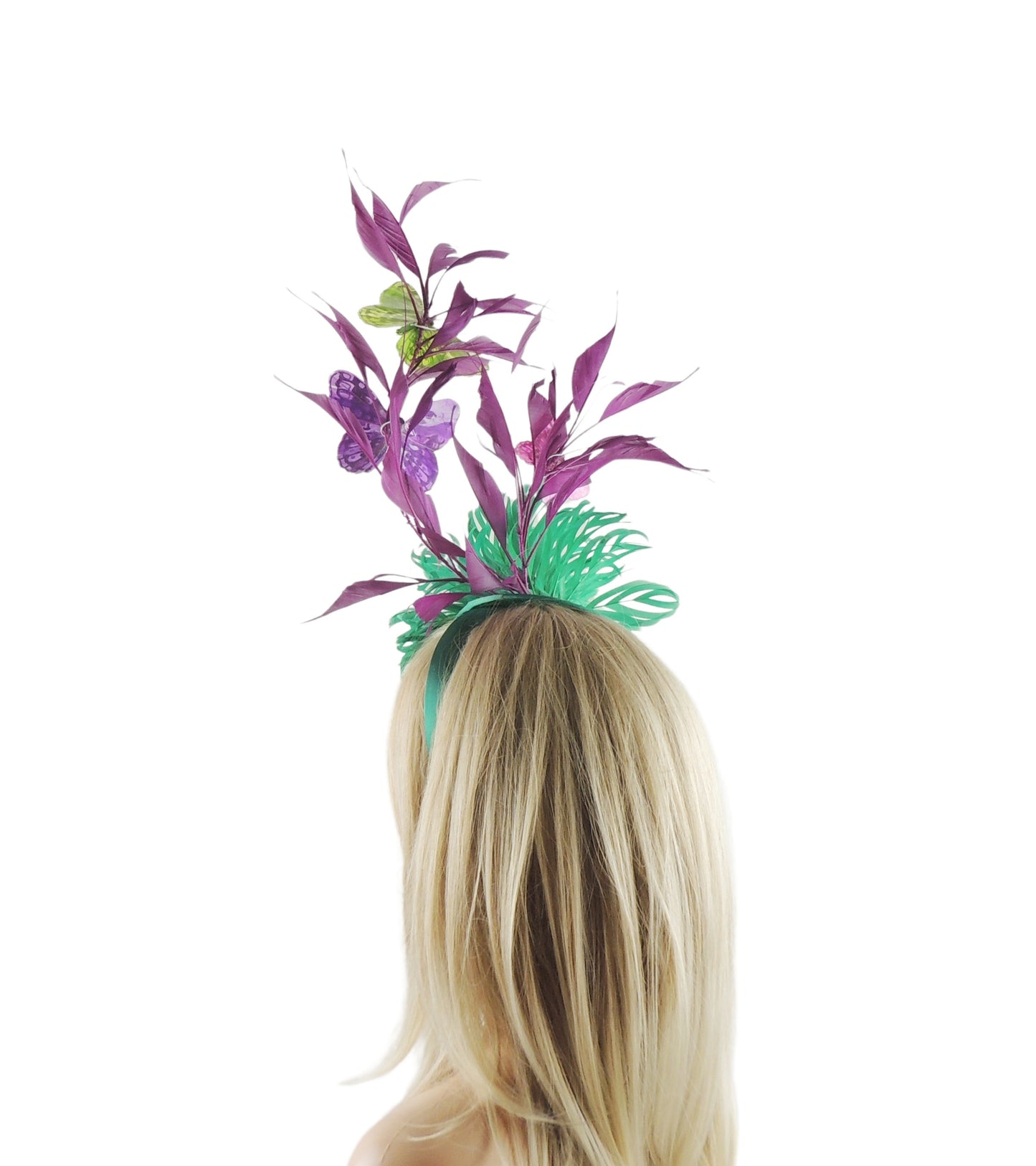 Stella Feather Wedding Formal Ocassion Fsacinator Headband - Hats By Cressida