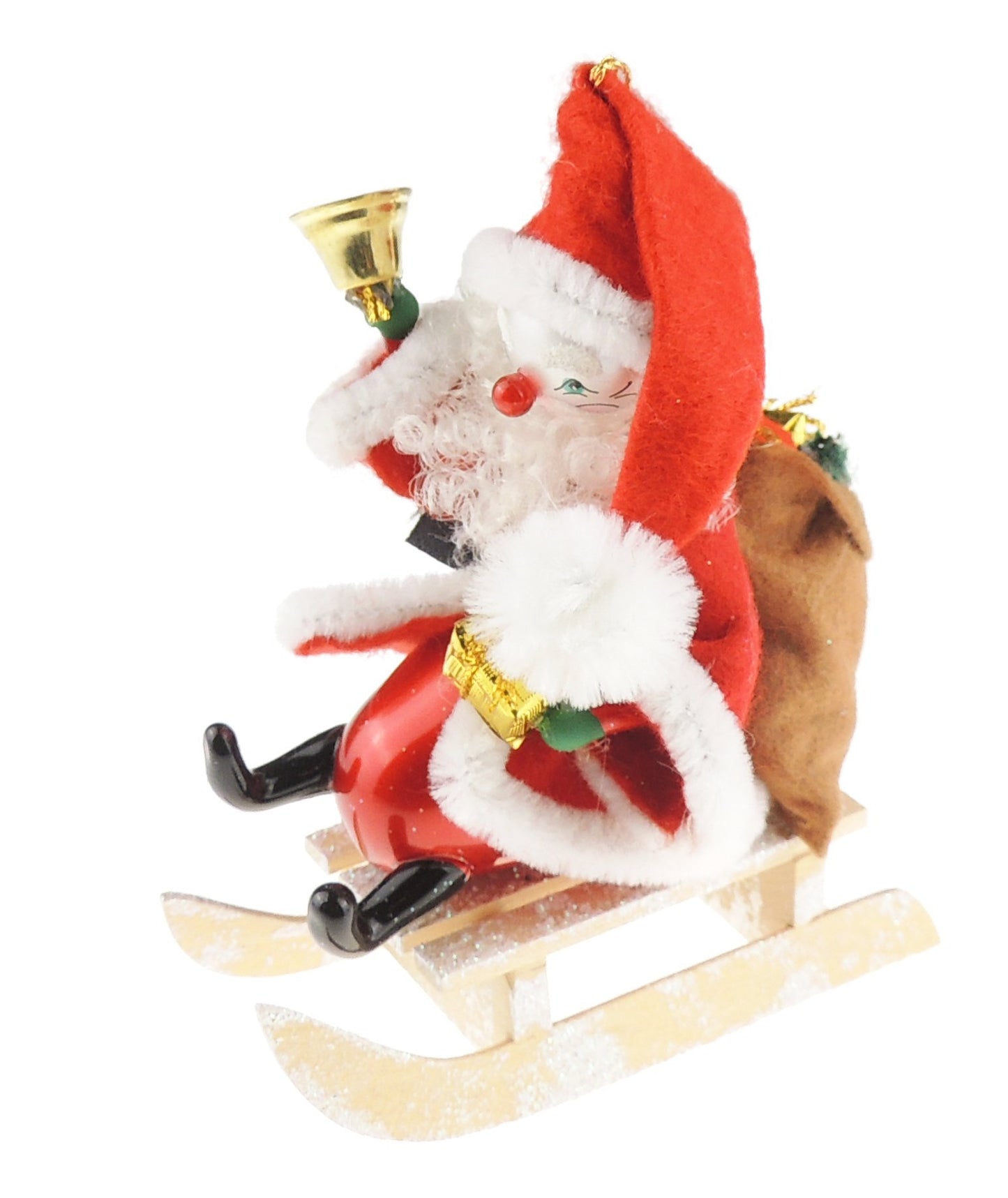 Stunning Italian Luxury Hand Blown Glass Traditional Keepsake Decoration Decorative Christmas Tree Ornament Bauble Winter Novelty Stuff Garland Present Figurine Santa Snowman Sleigh Bell - Hats By Cressida