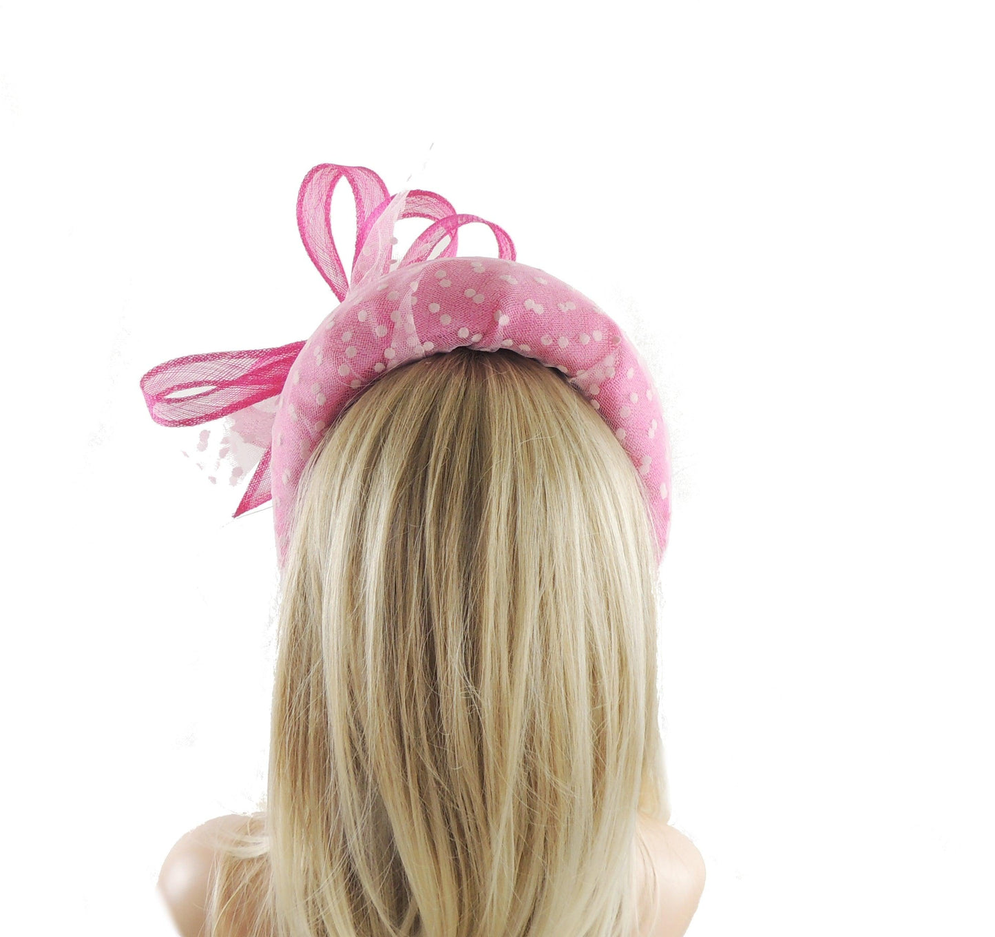 Teegan Extra Wide Padded Alice Band With Polka Dot Bow - Hats By Cressida