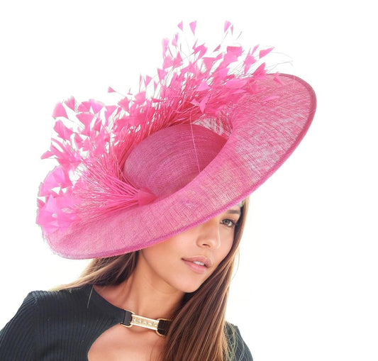 Laurie Large Ascot Disc Fascinator Hat