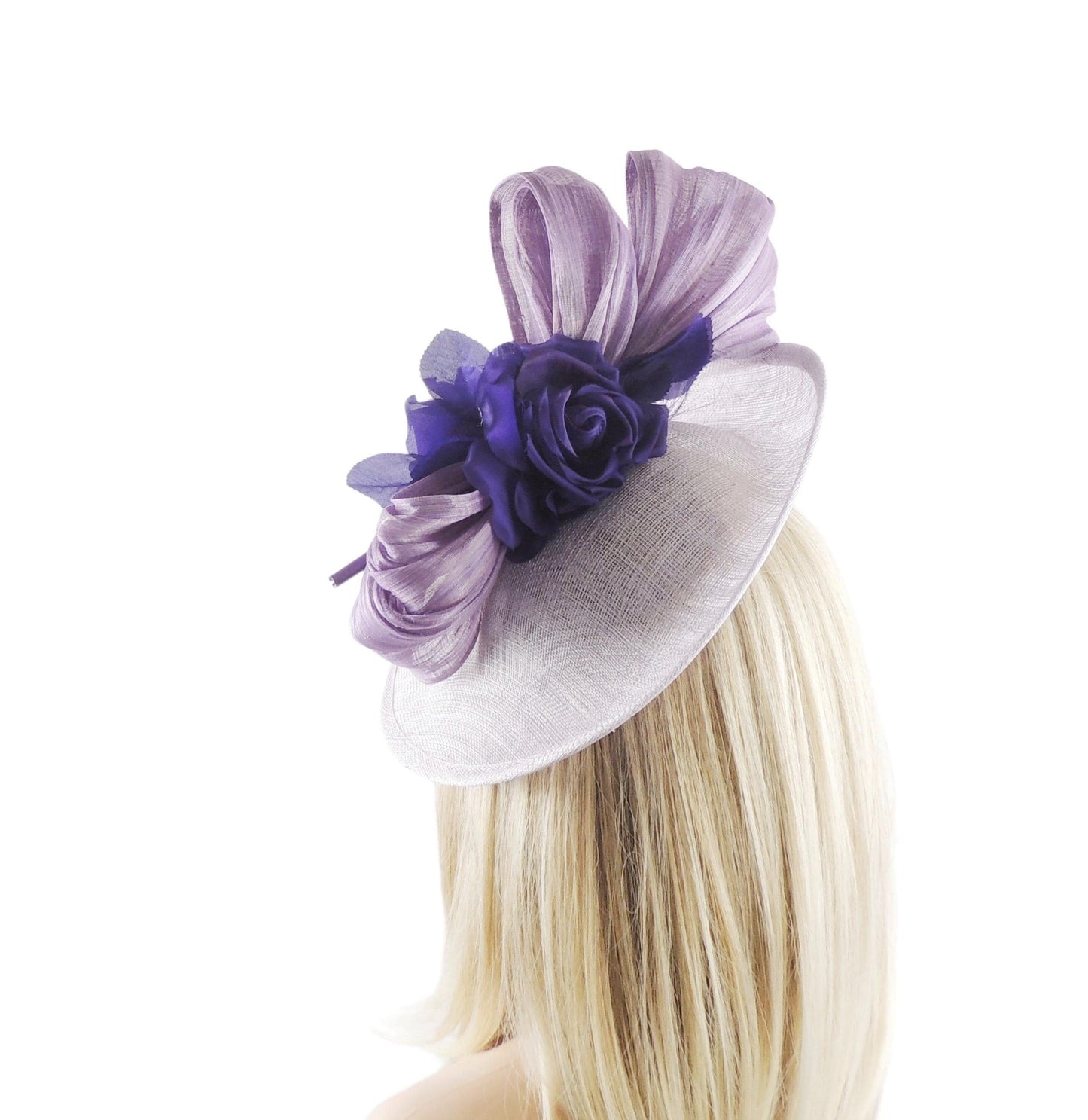 Lilac Purple Lavender Kentucky Derby Hats Royal Ascot Church Races Day Tea Garden Party Wedding Formal Occasion Custom Woman Statement Hat