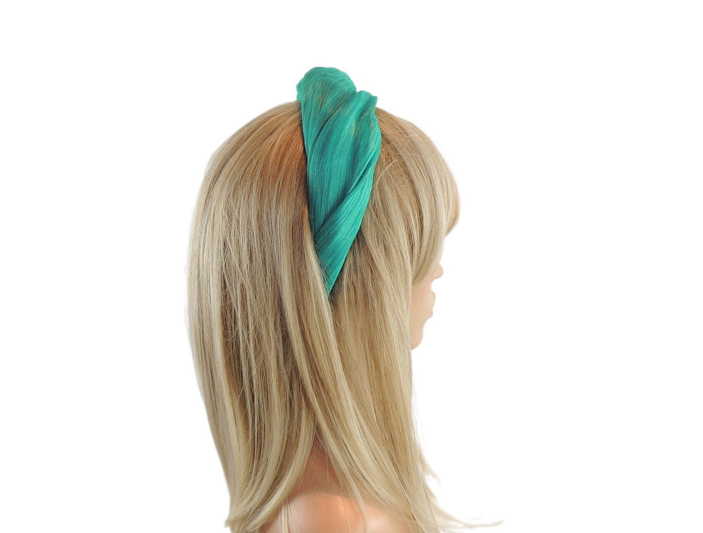Royal Blue Wedding Aliceband,Cobalt Fascinator Headband,Blue Ascot Halo,Tall Puffy Headpiece,Bright Blue Kentucky Derby Fascinator