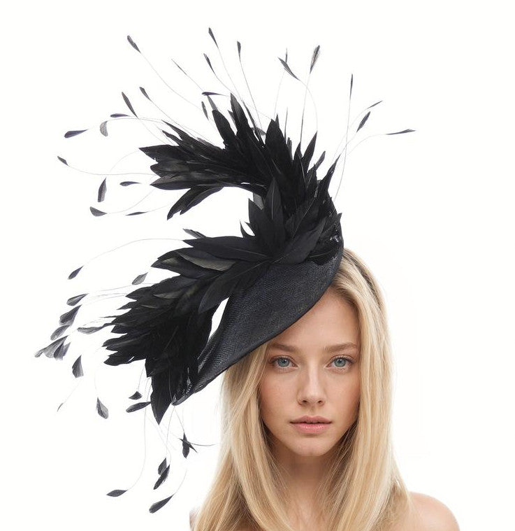 Mieke Feather Ascot Fascinator Hat
