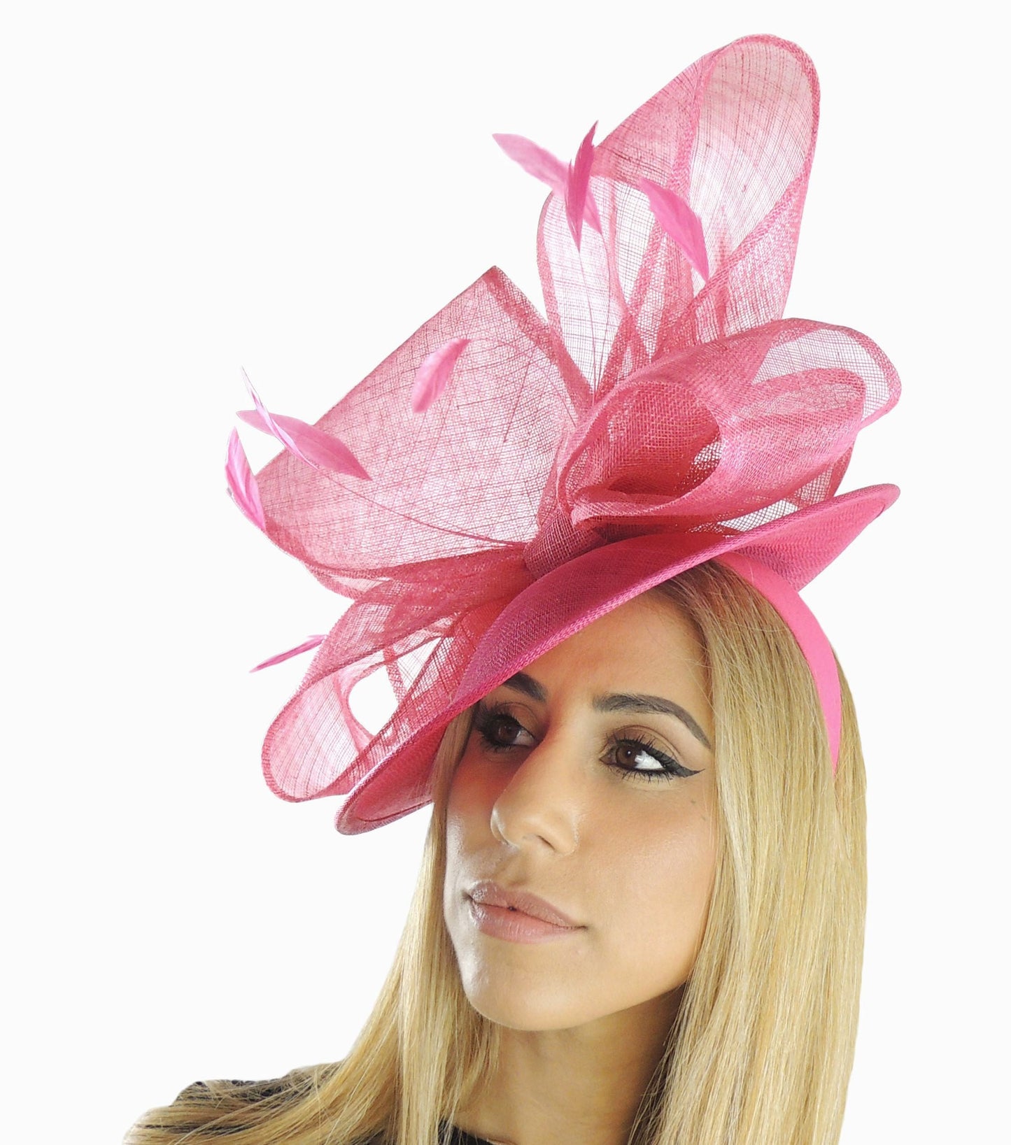 Emmerantia Feather Fascinator Disc Hat