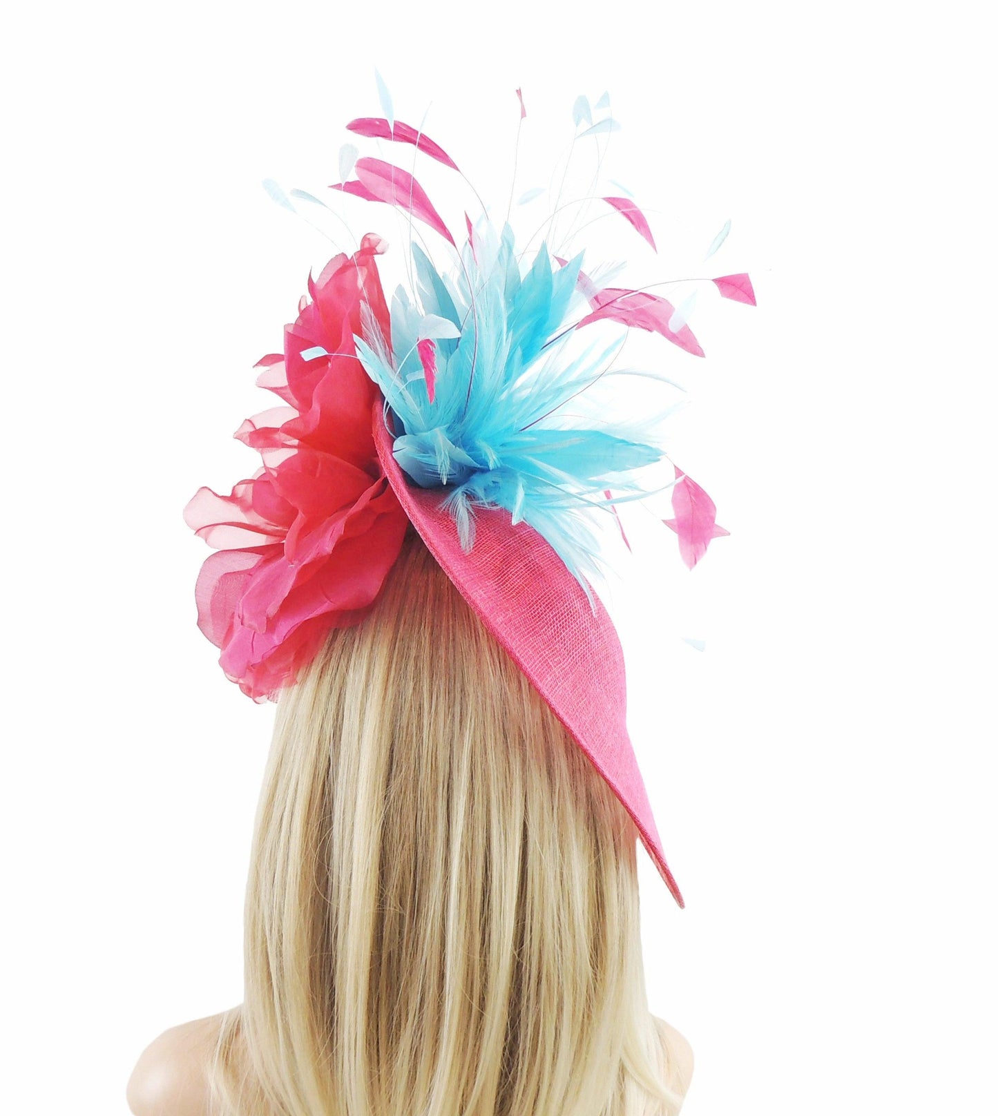 Ariel Feather Silk Flower Saucer Royal Ascot Fascinator