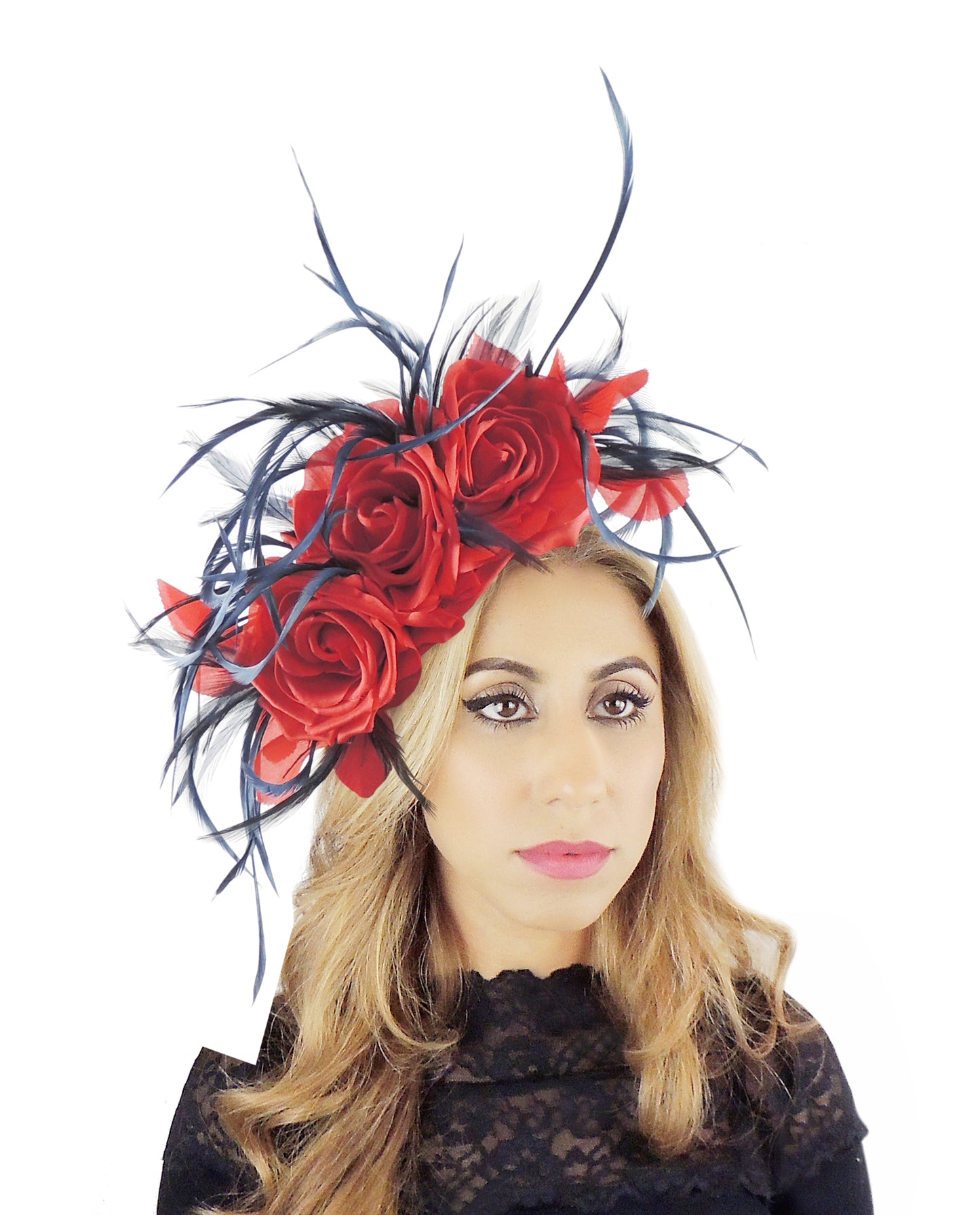 Jasmina Silk & Feather Fascinator Hat