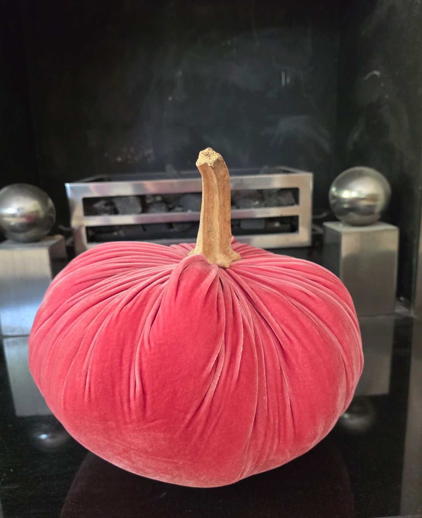 Large Silk Velvet Pumpkin – Wedding & Autumn Table Centrepiece