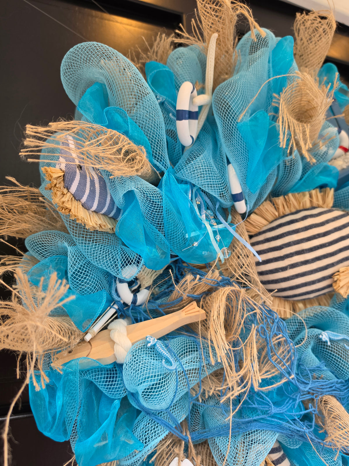 Coastal Wreath 50cm | Beach House, Nautical & Lake House Front Door Wreath