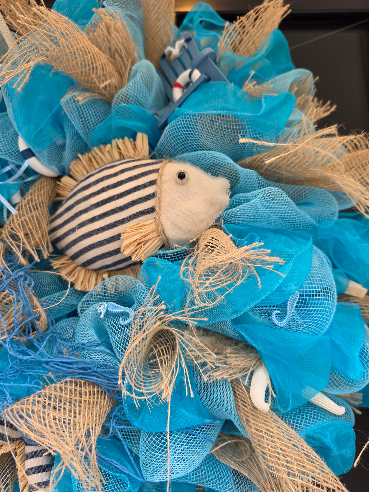 Coastal Wreath 50cm | Beach House, Nautical & Lake House Front Door Wreath