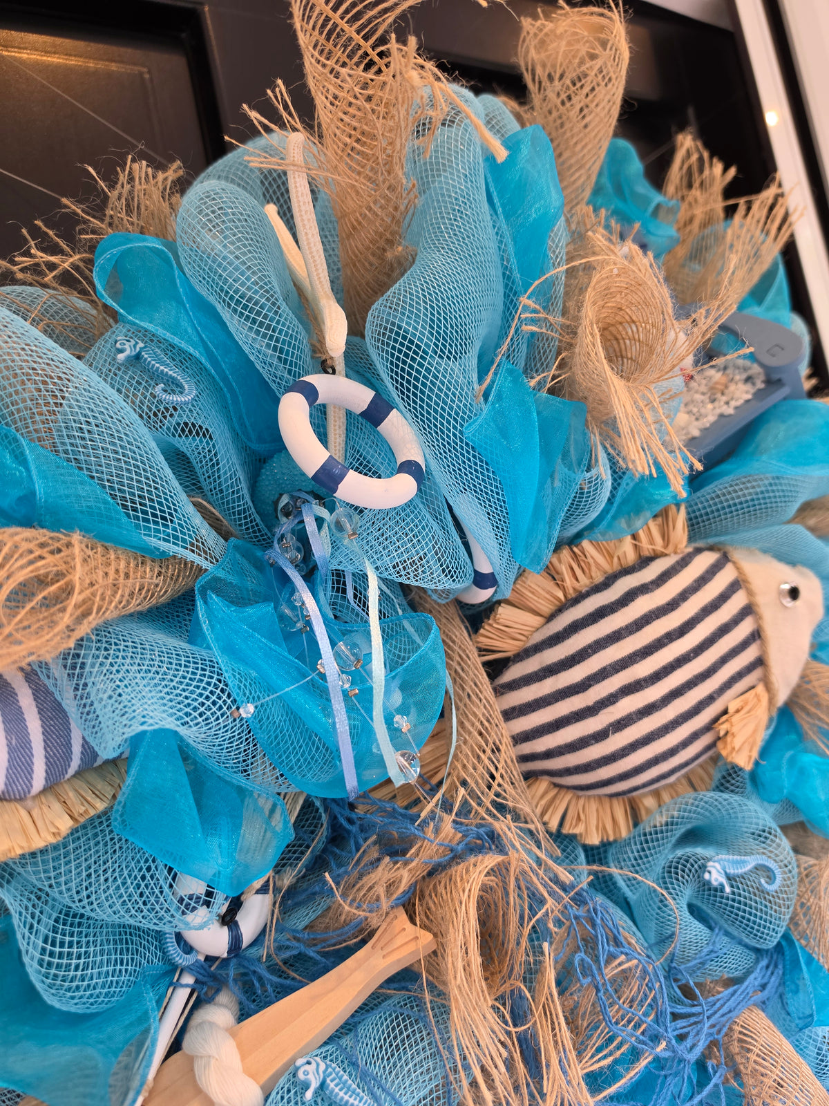 Coastal Wreath 50cm | Beach House, Nautical & Lake House Front Door Wreath