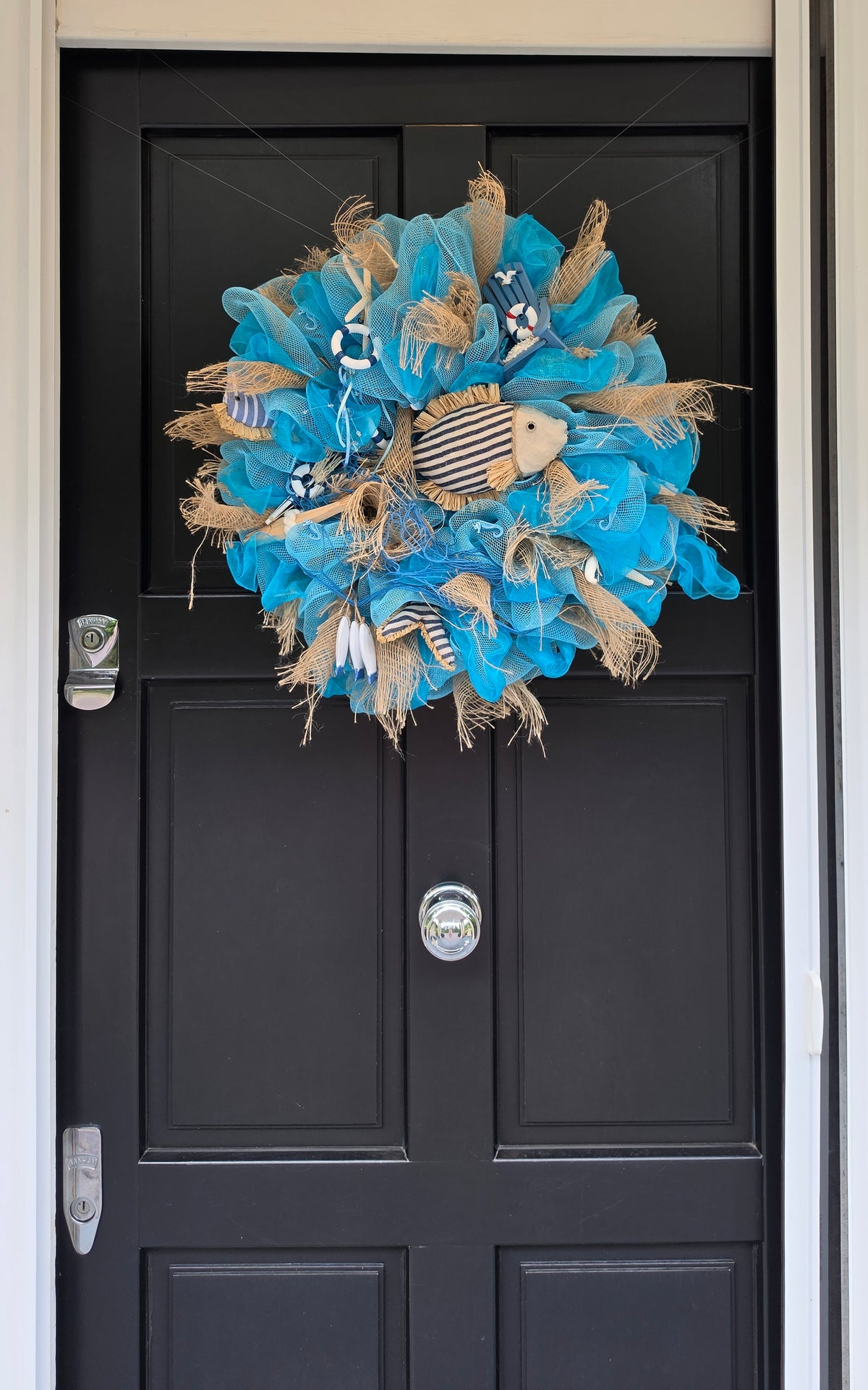 Coastal Wreath 50cm | Beach House, Nautical & Lake House Front Door Wreath