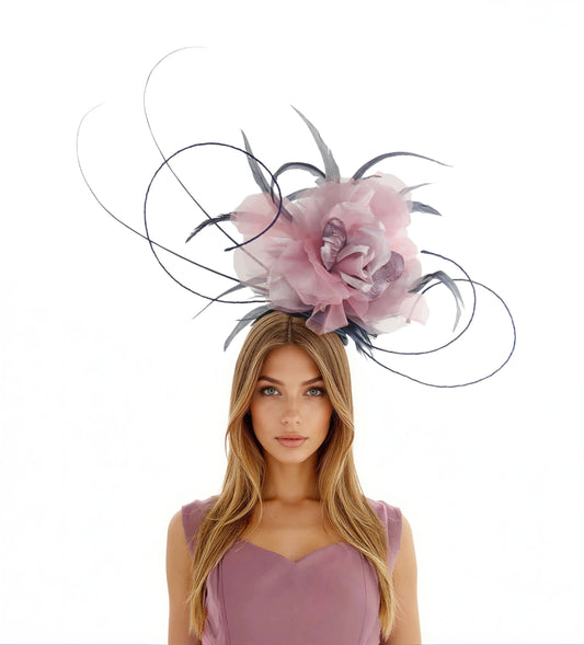 Alizée Large Halo Rose Halo Flower Race Day Tea Party Ladies Day Headpiece Fascinator - Hats By Cressida