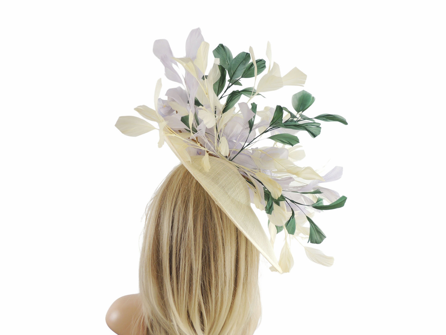Beatrix Feather & Flower Statement Fascinator Hat - Hats By Cressida