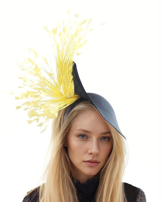 Katja Satin & Feather Royal Ascot Fascinator Hat