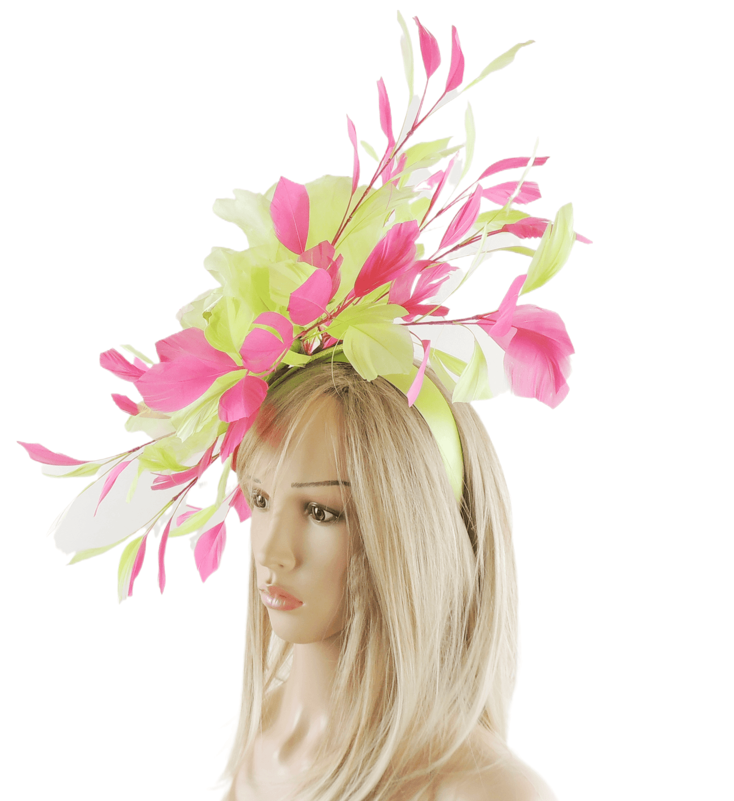 Britney Large Feather Rose Floral Fascinator Hat - Hats By Cressida