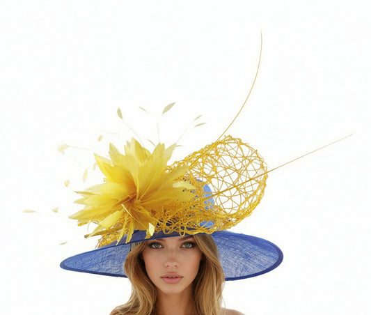 Bronwen Wide Brimmed Formal Ocassion Hat - Hats By Cressida