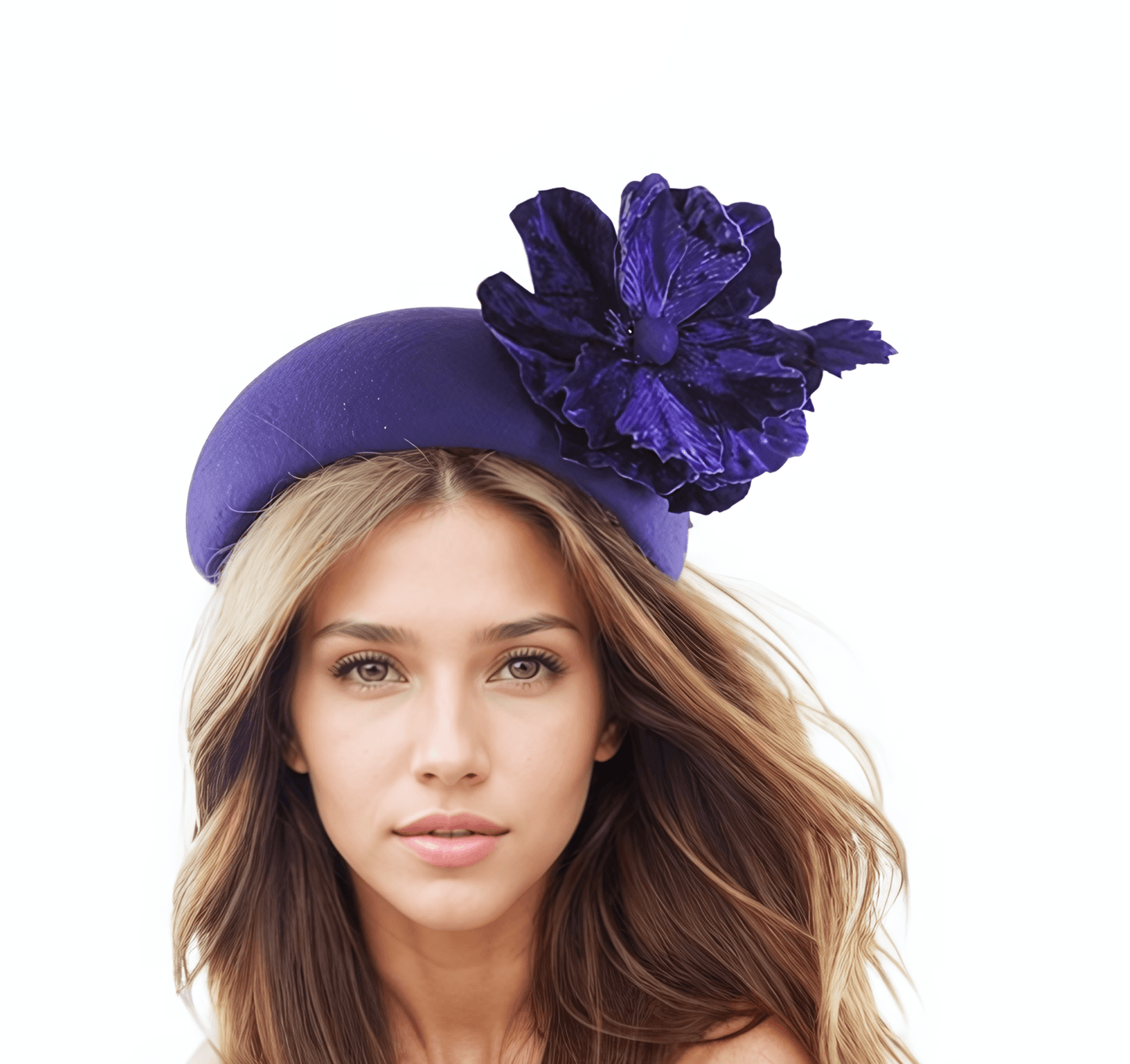 Celia Winter Wedding Halo Fascinator Hat - Hats By Cressida