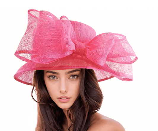 Georgette Bow Ascot Hat Many Colours