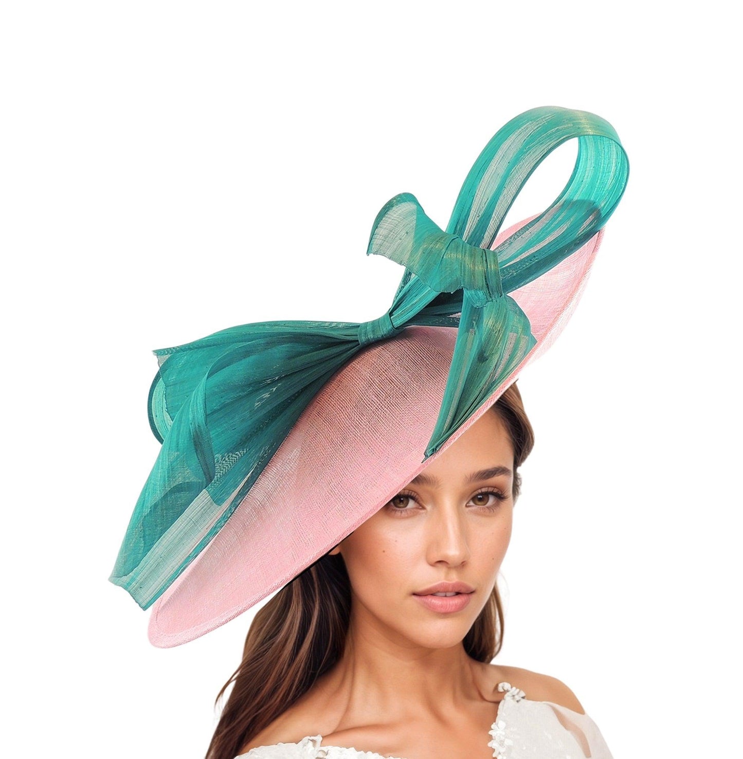 Elena Large Race Day Wedding Fascinator Hat