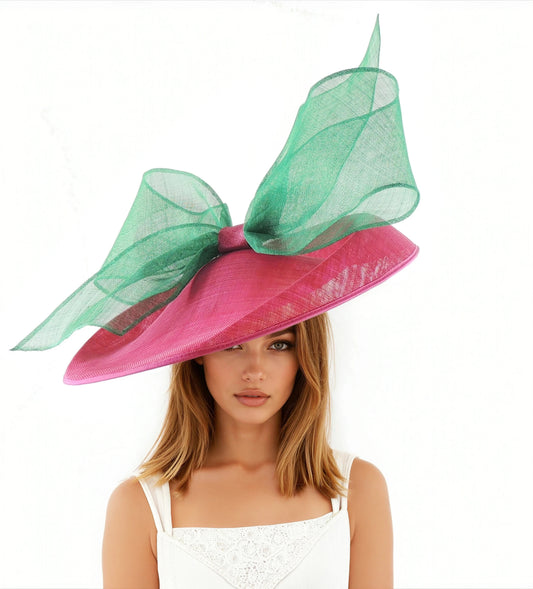 Barn Owl Large Bow Saucer Royal Ascot Fascinator Hatinator