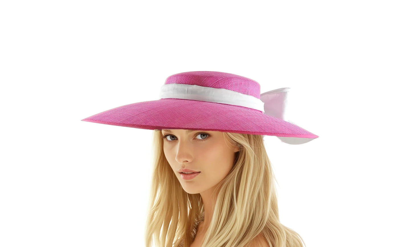 Ingrid - Statement Boater Hat – Kentucky Derby, Royal Ascot