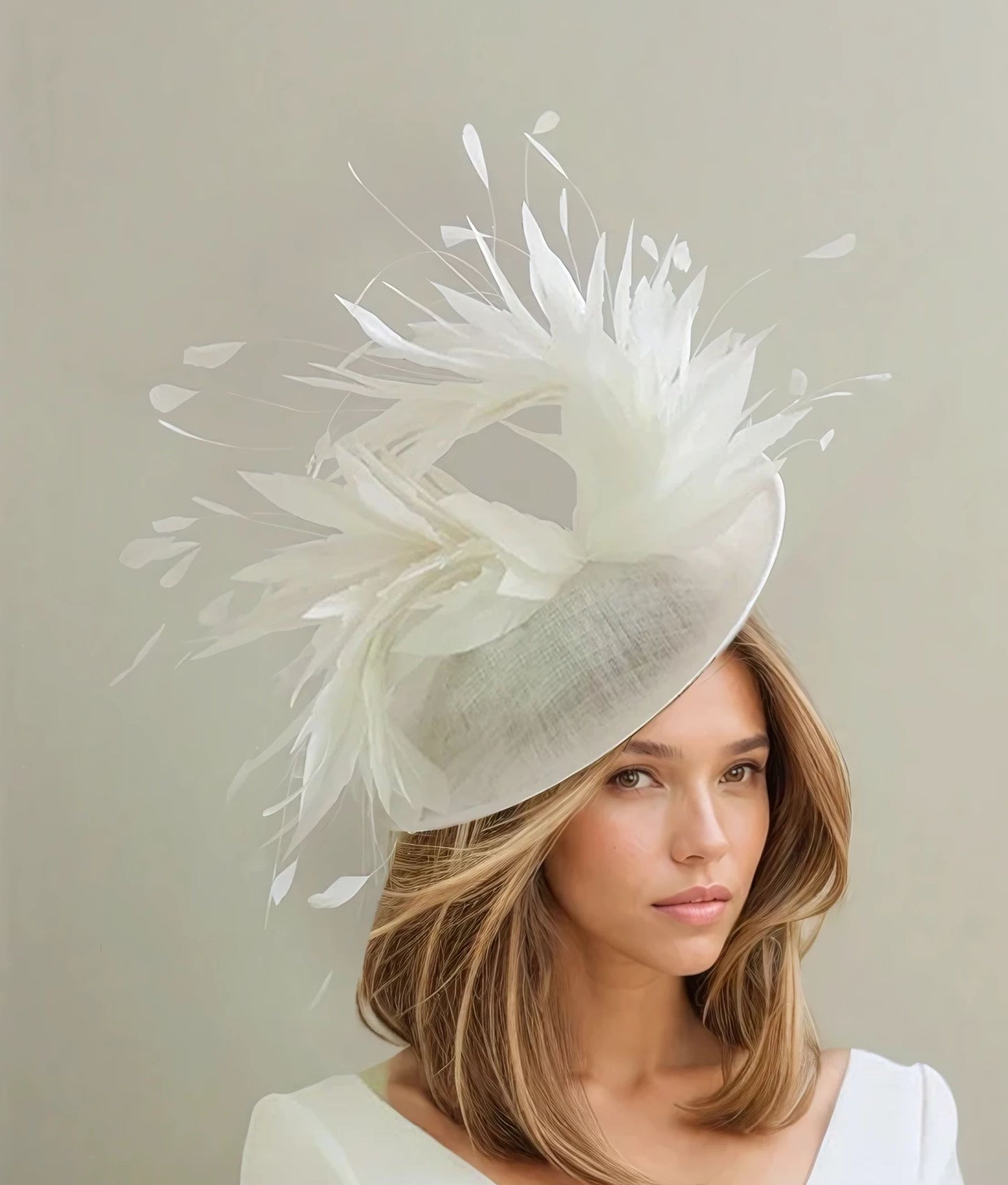 Mieke Feather Ascot Fascinator Hat