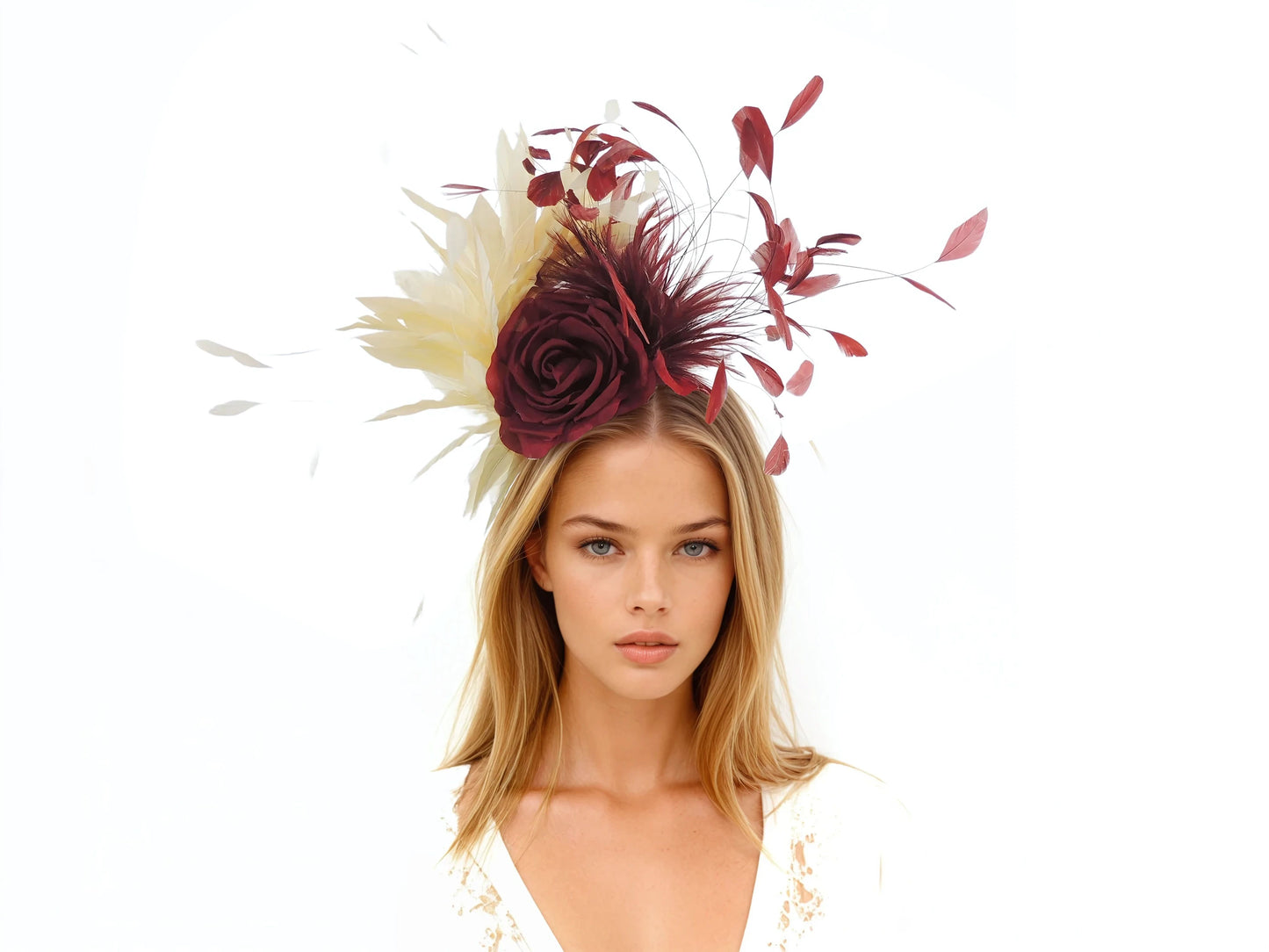 Annette Large Feather Statement Headpiece