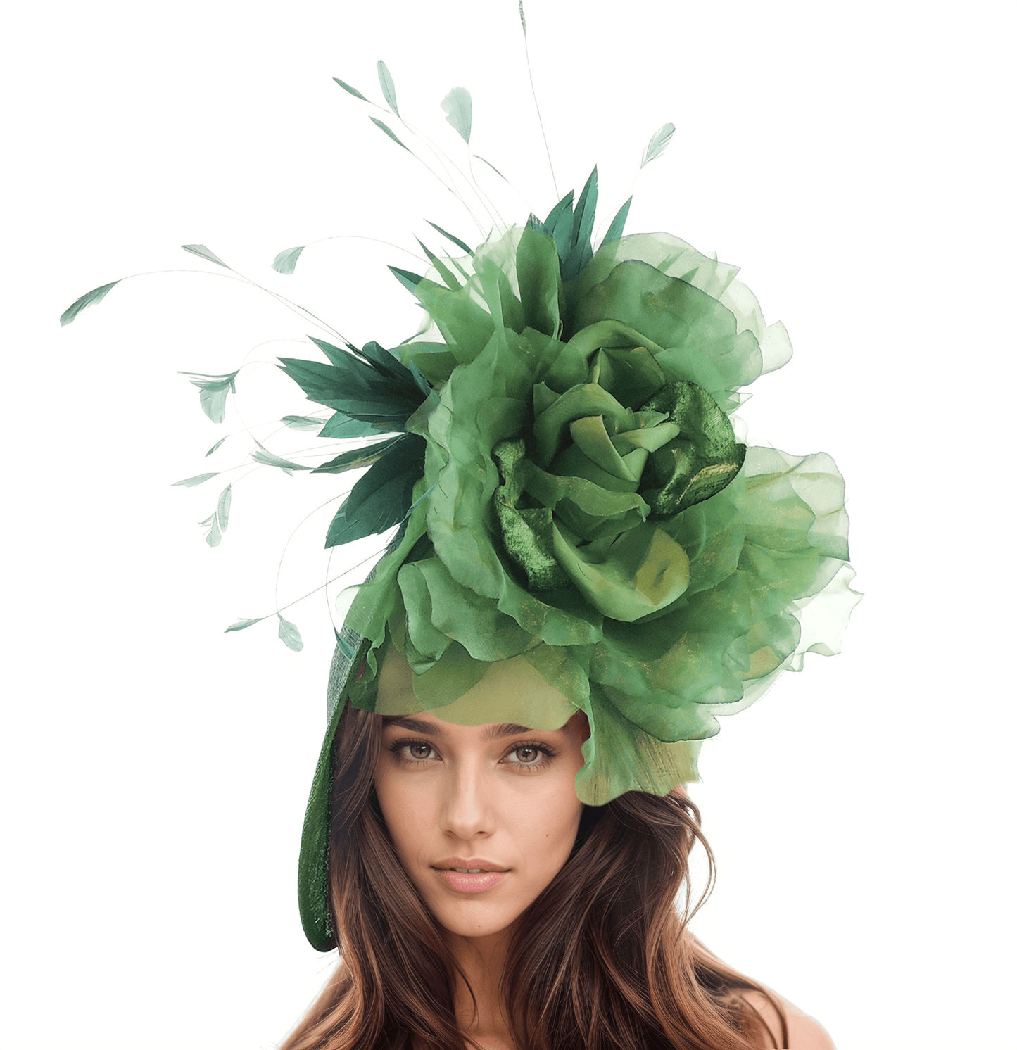 Ariel Feather Silk Flower Saucer Royal Ascot Fascinator
