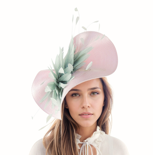 Amy Tea Party Feather Fascinator