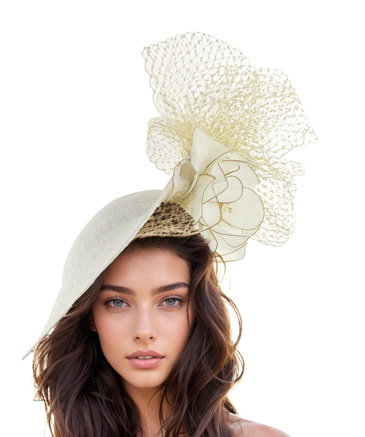 Meridith Bridal Tea Party Shower Fascinator Hat