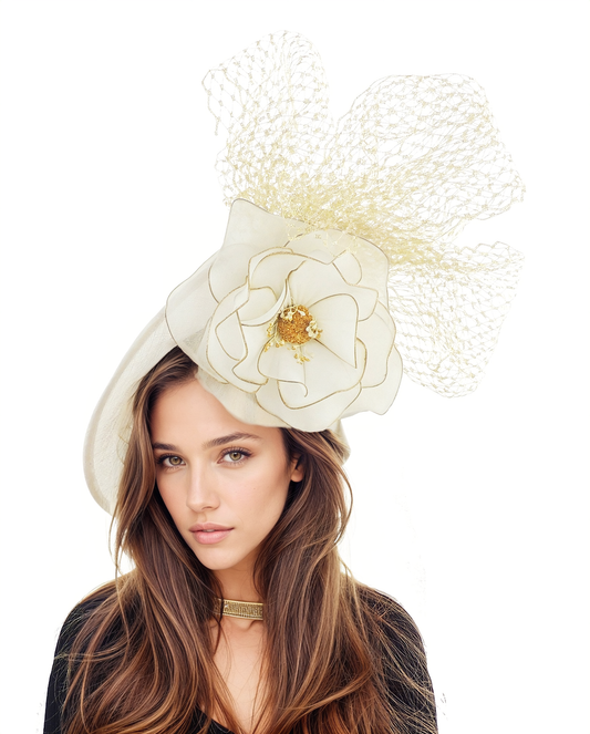Meridith Bridal Tea Party Shower Fascinator Hat