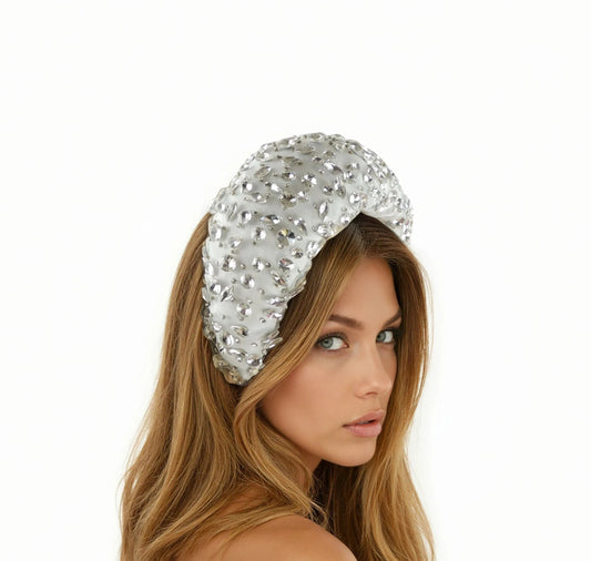 Alexandra Jeweled Crystal Padded Halo Headband