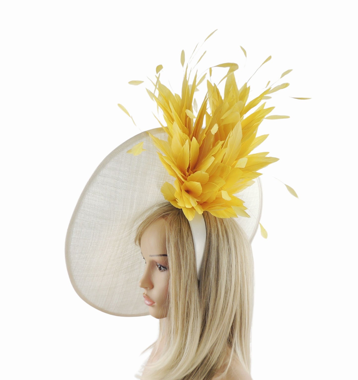 Izzy Statement Saucer Fascinator Hat – Royal Ascot, Kentucky Derby & Wedding Hatinator
