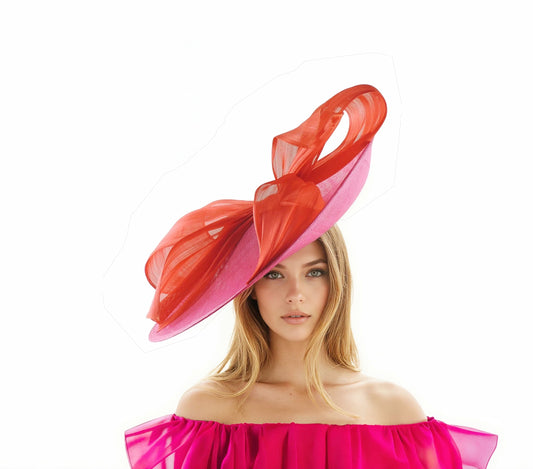 Elena Large Race Day Wedding Fascinator Hat