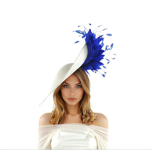 Izzy Statement Saucer Fascinator Hat – Royal Ascot, Kentucky Derby & Wedding Hatinator