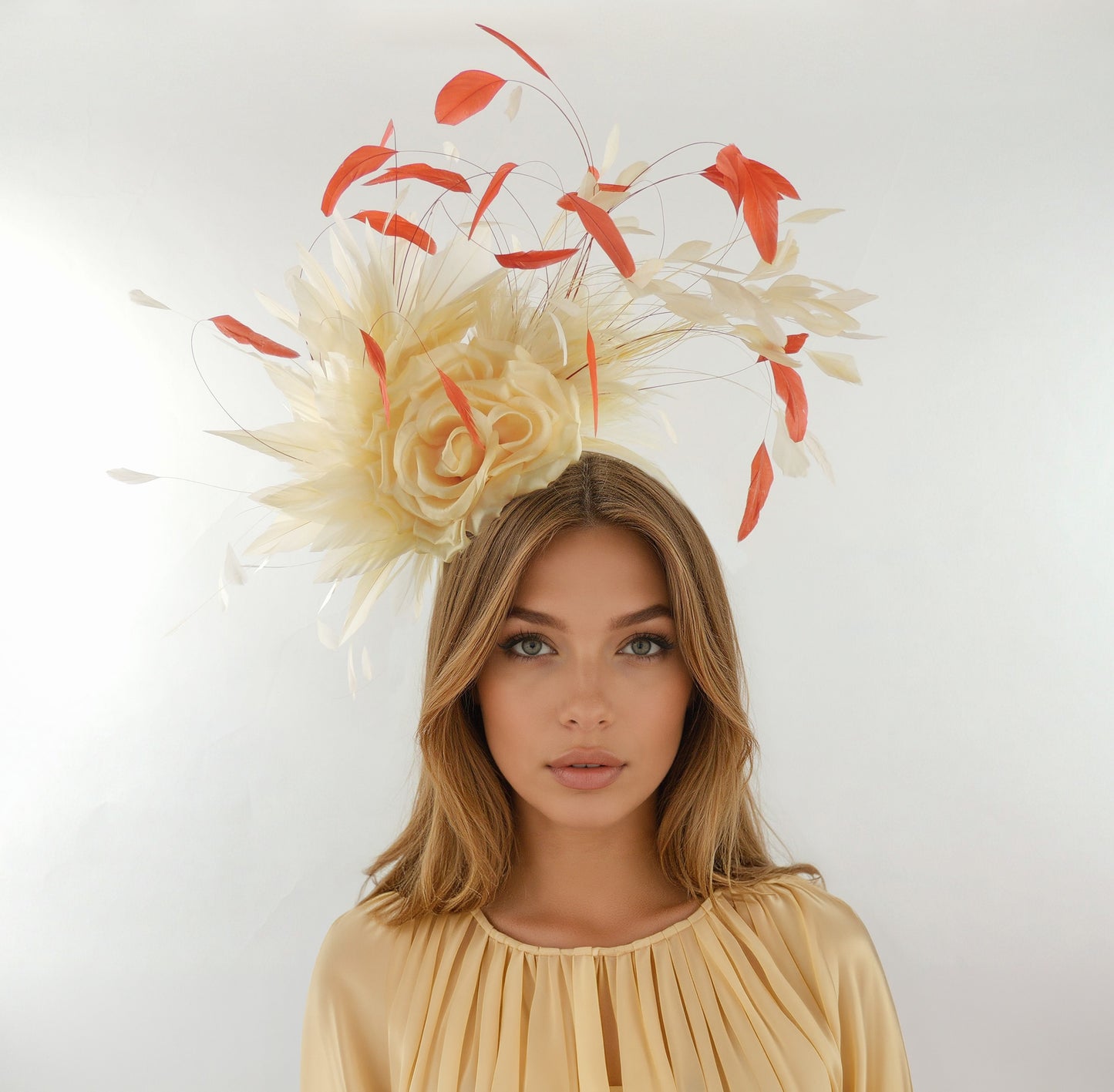Annette Large Feather Statement Headpiece