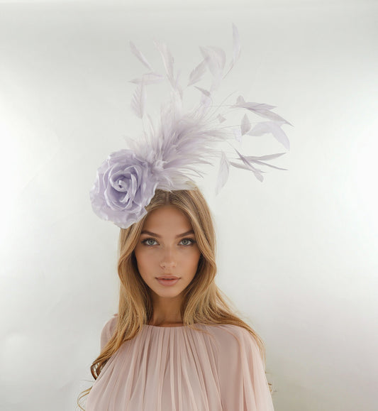 Jasmine Feather Wedding Headband Fascinator