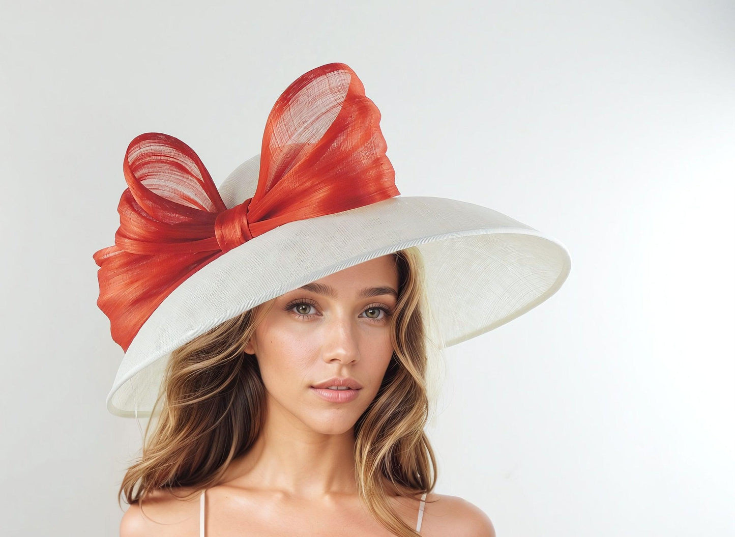 Saskia Classic Audrey Hepburn Style Royal Ascot Kentucky Derby Hat