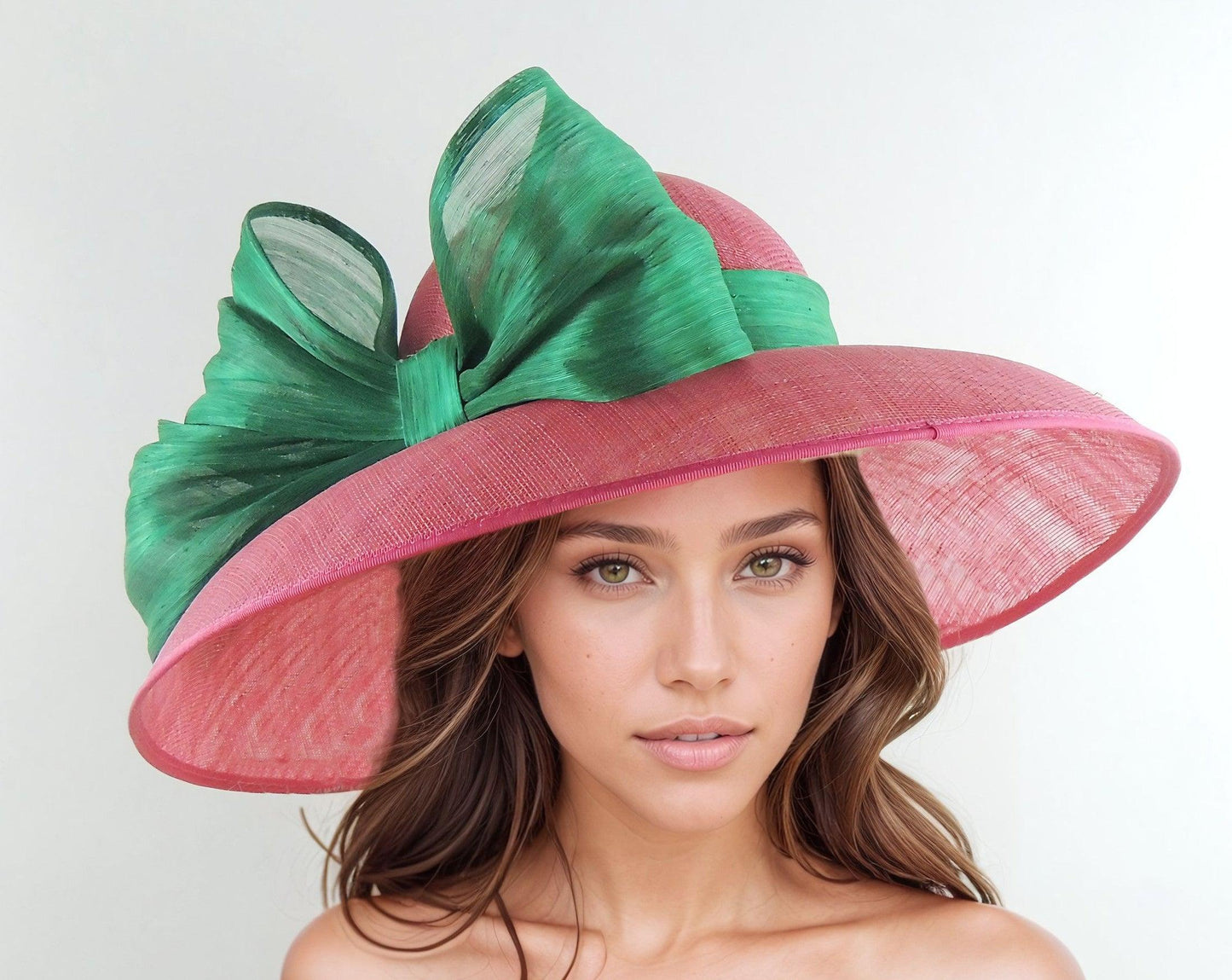 Saskia Classic Audrey Hepburn Style Royal Ascot Kentucky Derby Hat