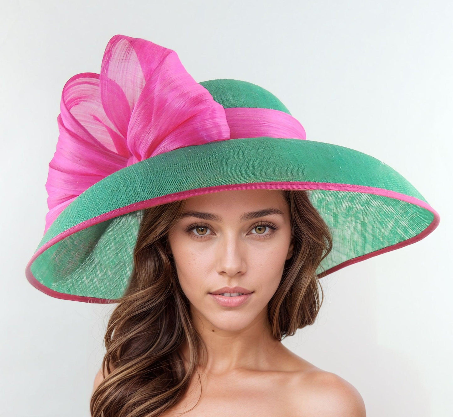 Saskia Classic Audrey Hepburn Style Royal Ascot Kentucky Derby Hat
