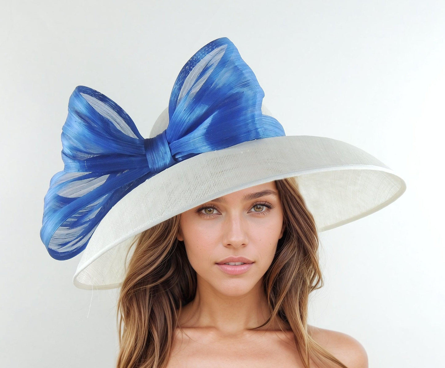 Saskia Classic Audrey Hepburn Style Royal Ascot Kentucky Derby Hat